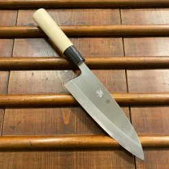 Sakai Kikumori Tomoshibi 165mm Deba Shirogami #2