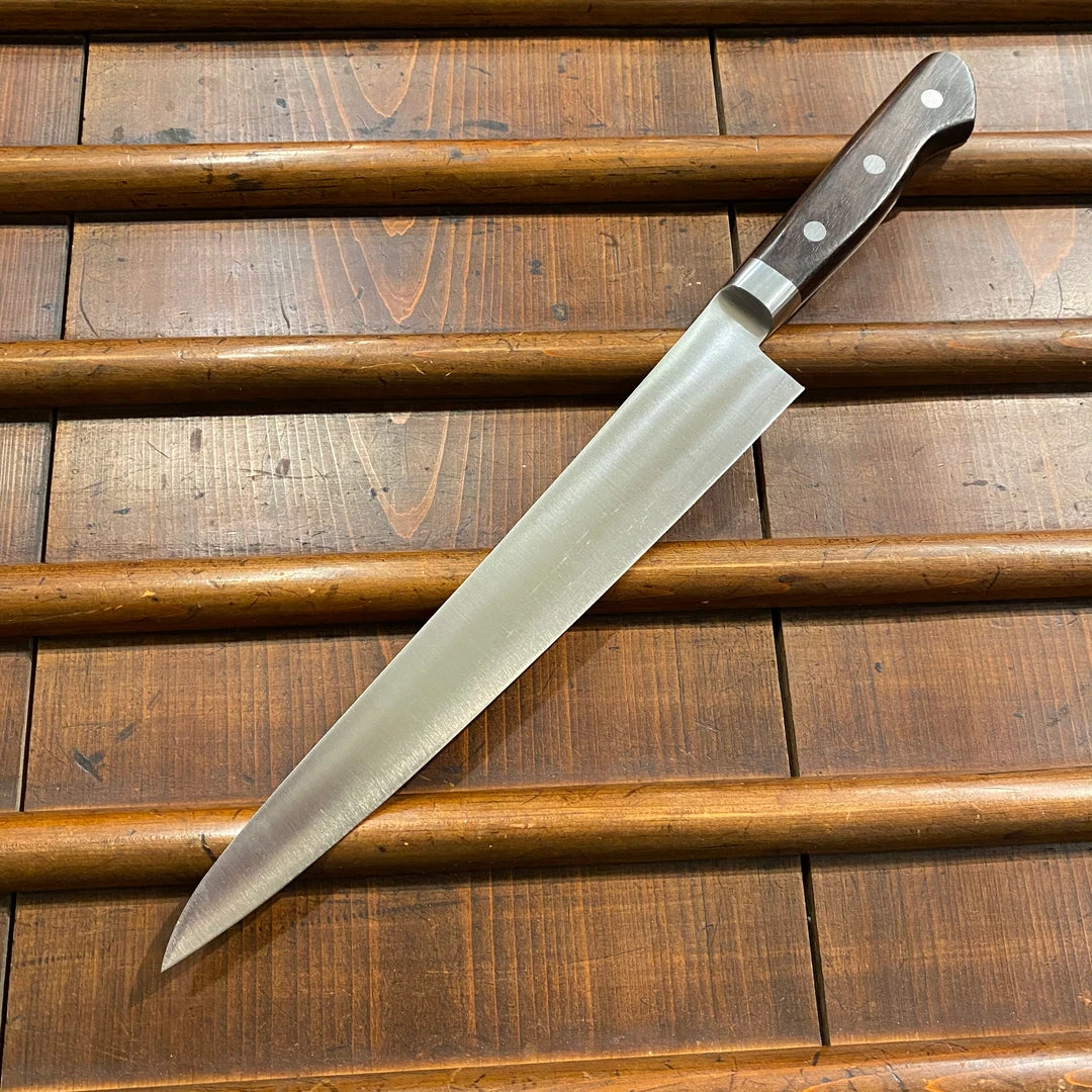 Coupon ๐ Hitohira Imojiya OKD 240mm Sujihiki VG-1 โ๏ธ 4 Hitohira Imojiya OKD 240mm Sujihiki VG-1