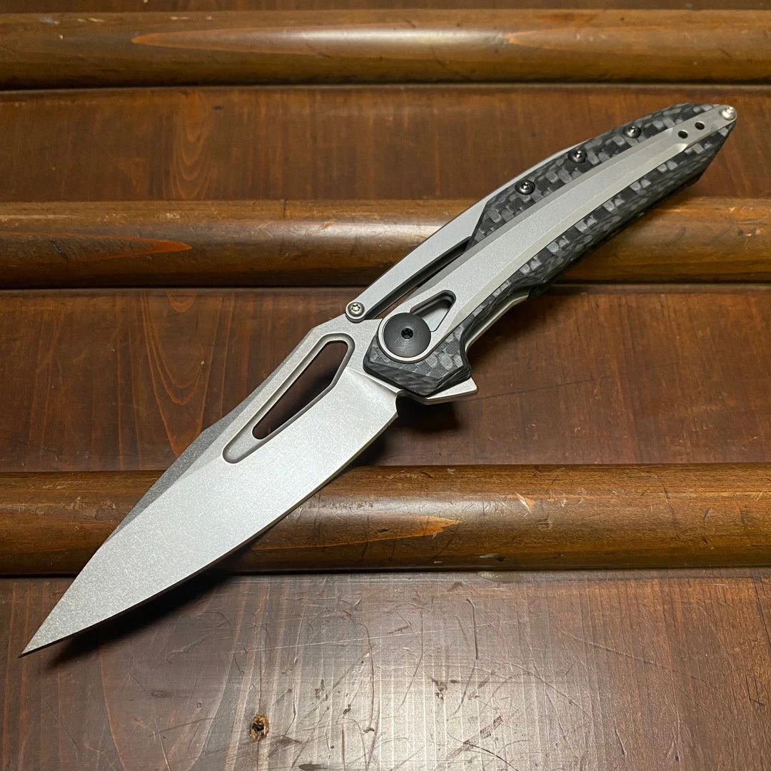 Cheapest ❤️ Zero Tolerance Knives Zero Tolerance 0990 KVT Carbon Fiber Steel Frame - Flipper Liner Lock ✔️ 3 Zero Tolerance Knives Zero Tolerance 0990 KVT Carbon Fiber Steel Frame - Flipper Liner Lock