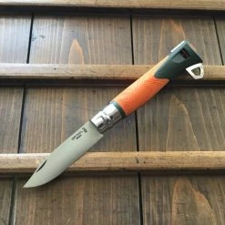 Opinel #12 'Explore' Survival Folding Knife - Green