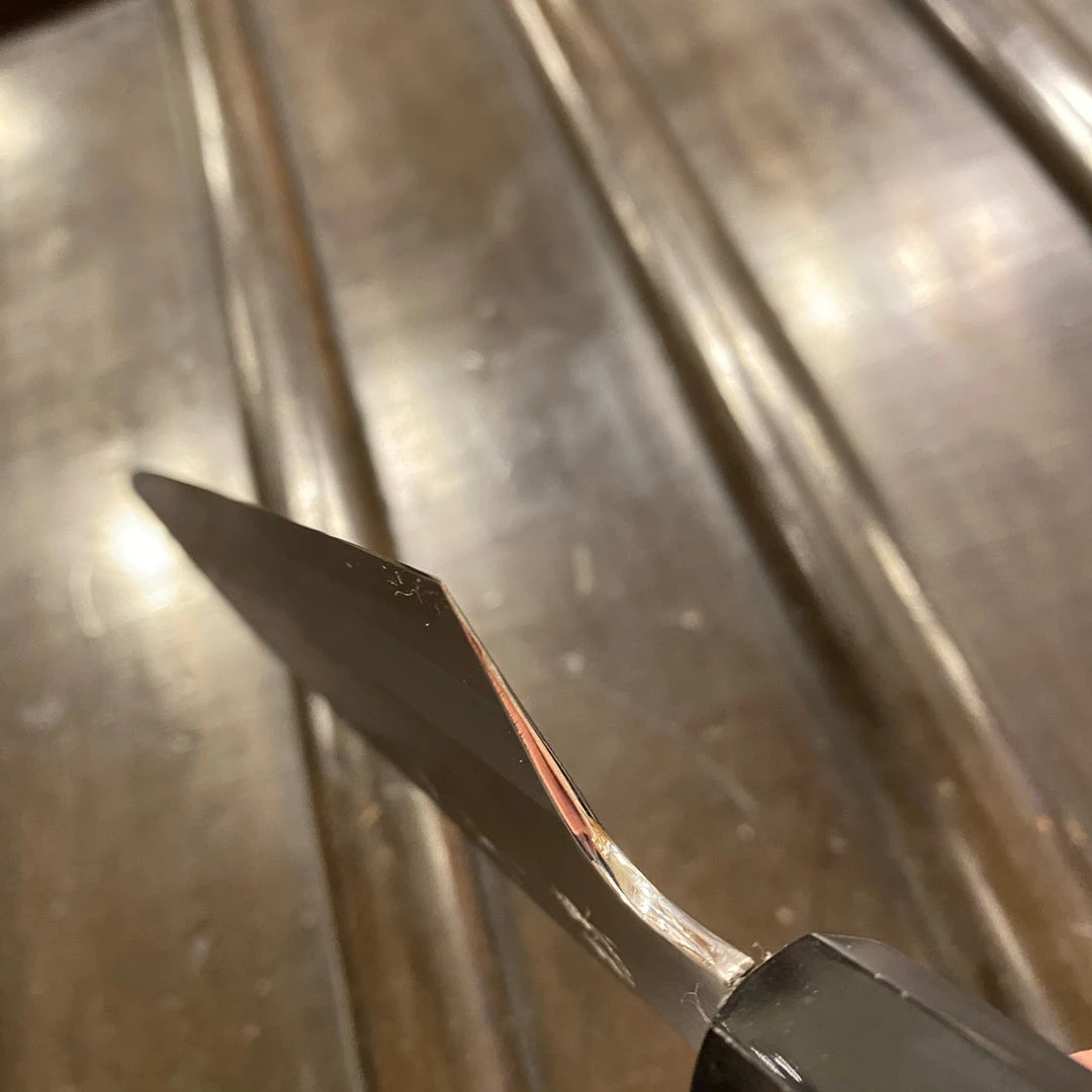 Hot Sale ๐ Hitohira Kikuchiyo Ren 180mm Santoku Shirogami #2 ๐ฅ 7 Hitohira Kikuchiyo Ren 180mm Santoku Shirogami #2