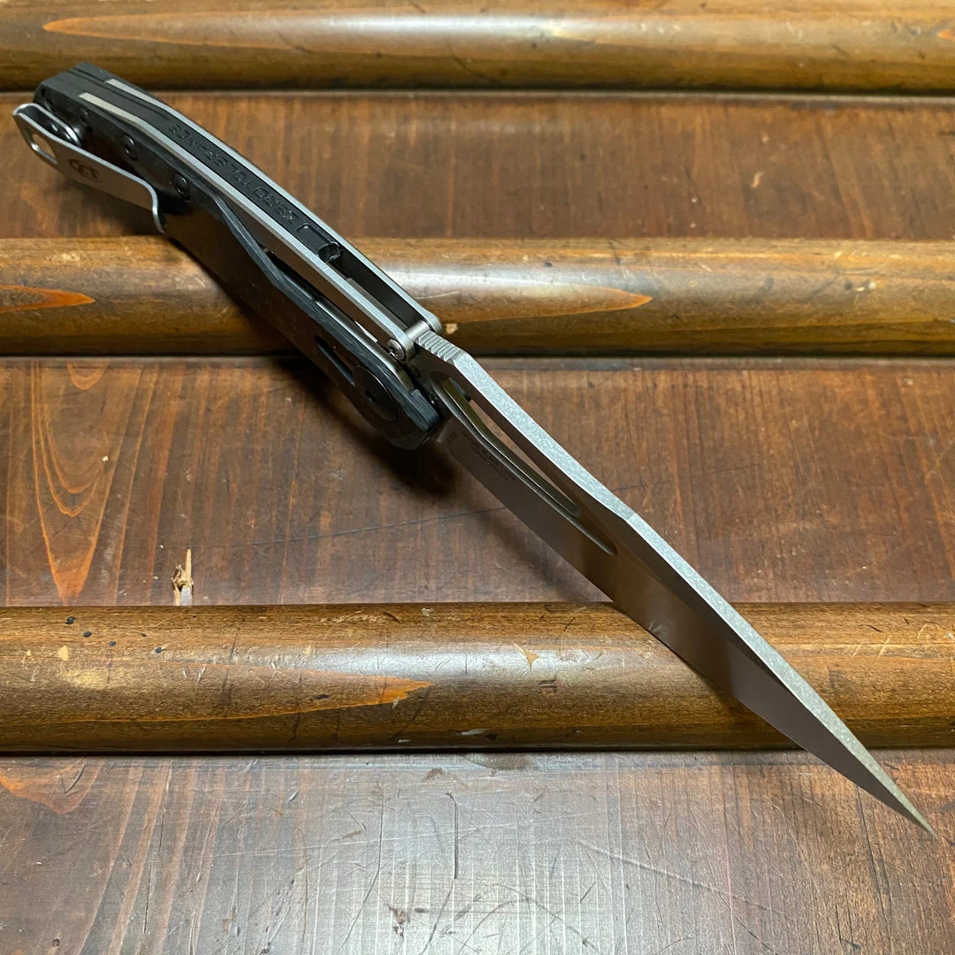 Cheapest ❤️ Zero Tolerance Knives Zero Tolerance 0990 KVT Carbon Fiber Steel Frame - Flipper Liner Lock ✔️ 5 Zero Tolerance Knives Zero Tolerance 0990 KVT Carbon Fiber Steel Frame - Flipper Liner Lock