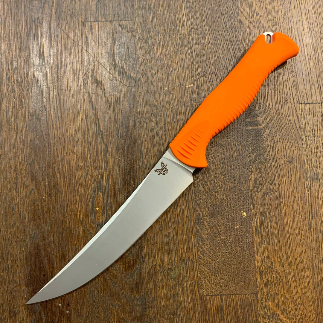 Best Sale ⌛ Benchmade Knives Benchmade 15500 Meatcrafter - Fixed Blade - Orange ✨ 3 Benchmade Knives Benchmade 15500 Meatcrafter - Fixed Blade - Orange