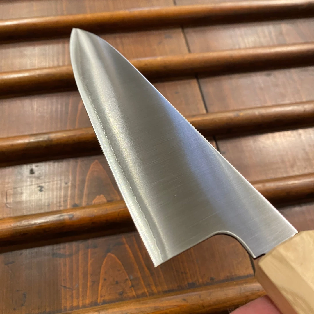 New ❤️ Konosuke Sanjo GS+ 210mm Gyuto SLD / Khii Chestnut W Saya 🧨 8 Konosuke Sanjo GS+ 210mm Gyuto SLD / Khii Chestnut W Saya