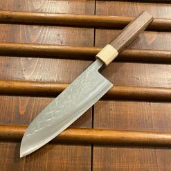 Hitohira TD 165mm Santoku SLD Tsuchime Walnut Handle