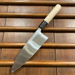 Sakai Kikumori Tomoshibi 180mm Deba Shirogami #2