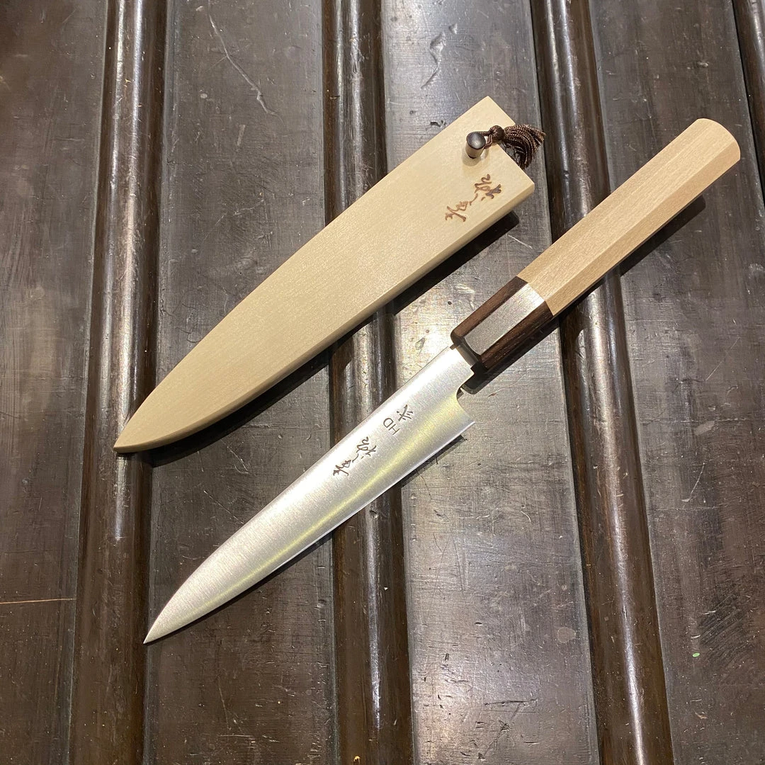 Outlet ✔️ Konosuke Sakai 'HD2' 150mm Wa Petty Oct Ho W Ebony Ferrule W/ Saya - On Order Waiting Room 👏 3 Konosuke Sakai 'HD2' 150mm Wa Petty Oct Ho W Ebony Ferrule W/ Saya - On Order Waiting Room