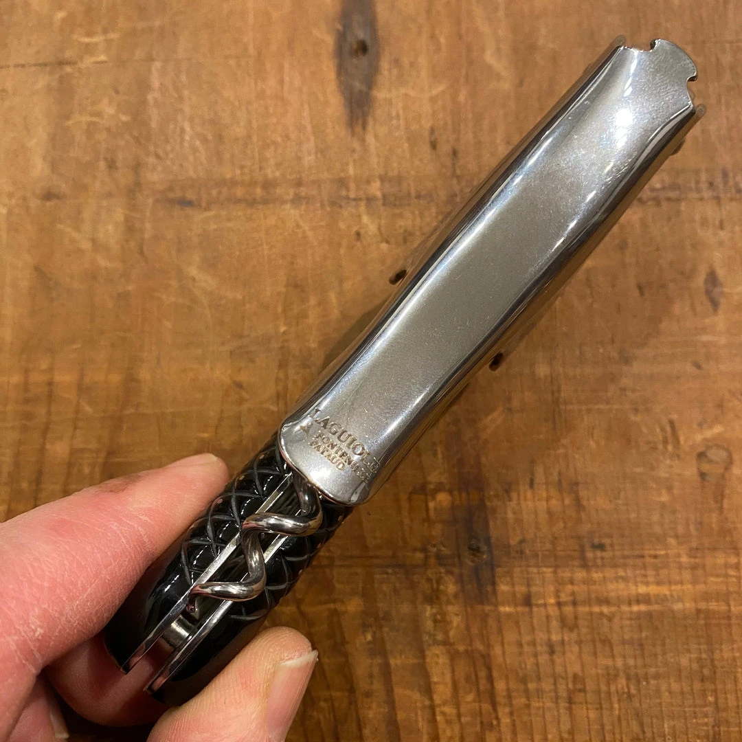Outlet ❤️ Fontenille Pataud Laguiole Magnum Carved Pinned Buffalo Horn Tip Sommelier 😍 8 Fontenille Pataud Laguiole Magnum Carved Pinned Buffalo Horn Tip Sommelier