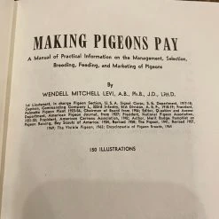 Ingram Accessories Making Pigeons Pay - Wendell Mitchell Levi