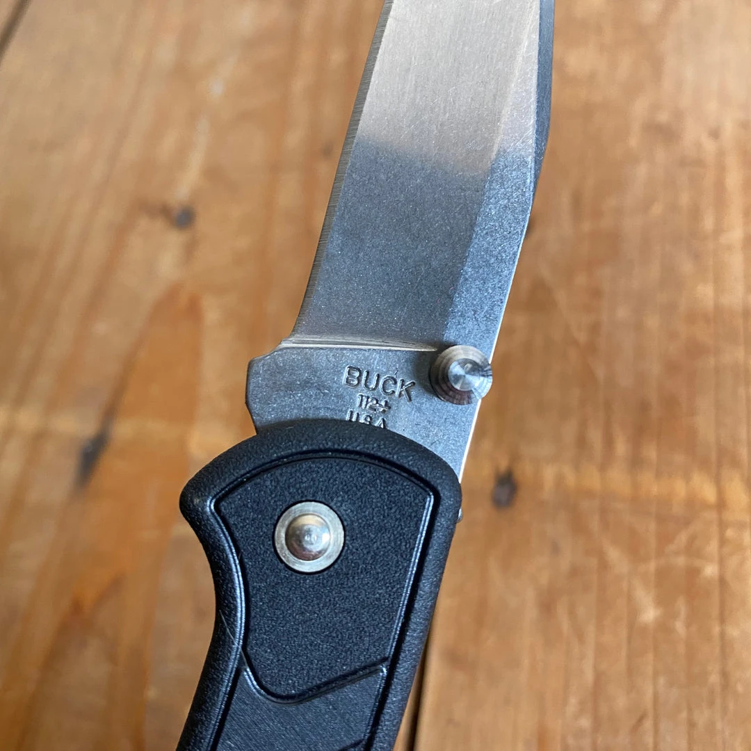 New 😉 Buck Knives Buck 112 Slim Ranger W/ Clip - Black 😀 6 Buck Knives Buck 112 Slim Ranger W/ Clip - Black