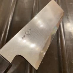 Takada No Hamono 180mm Nakiri - Suiboku Finish Aogami 2 Iron Clad - Pakka & Ebony - On Order Waiting Room