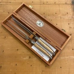 Budget โจ Fontenille Pataud 'Laguiole' Carving Set - Curly Birch ๐ 12 Fontenille Pataud 'Laguiole' Carving Set - Curly Birch