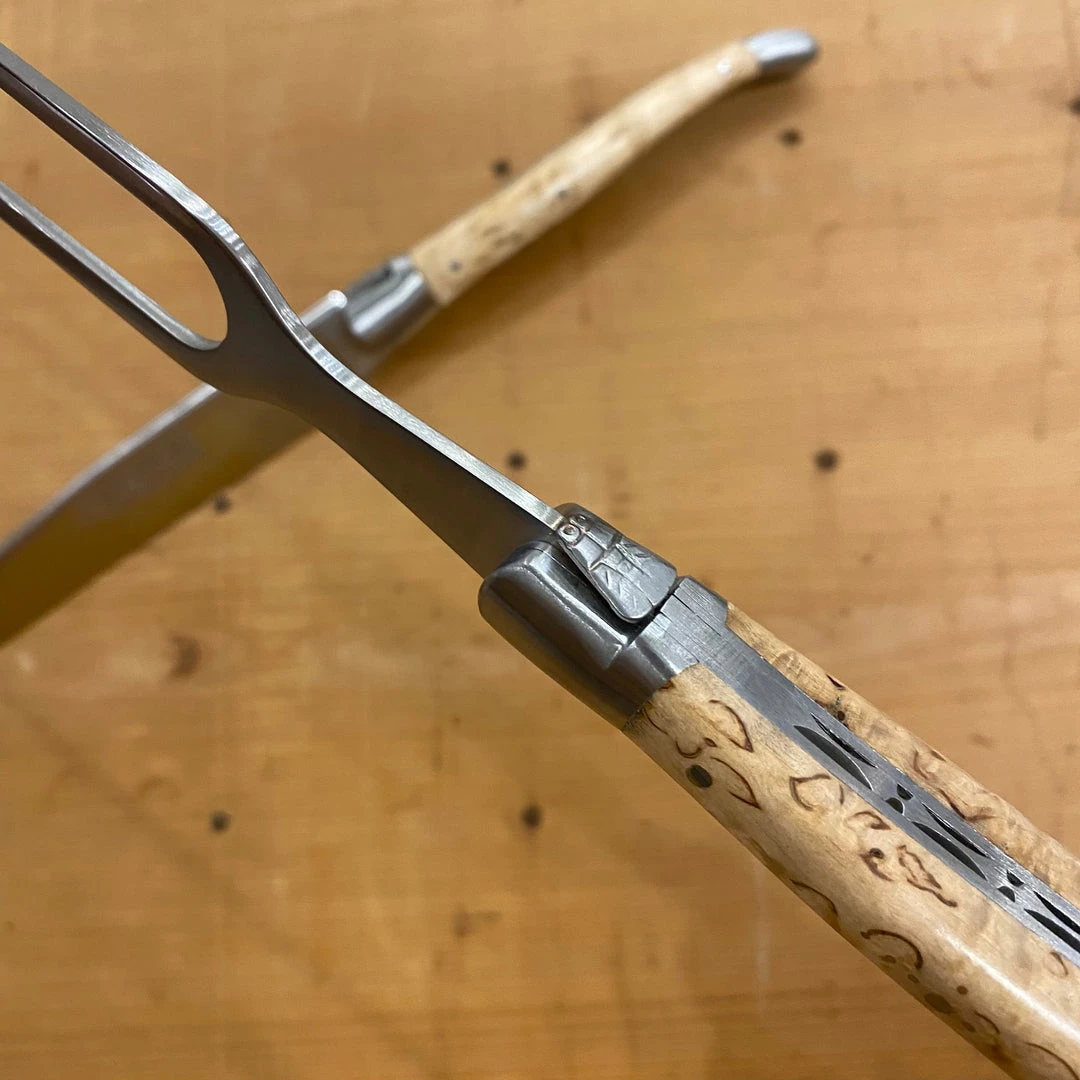 Budget โจ Fontenille Pataud 'Laguiole' Carving Set - Curly Birch ๐ 5 Fontenille Pataud 'Laguiole' Carving Set - Curly Birch