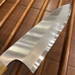 Promo 💯 Hitohira Togashi 240mm Gyuto Stainless Clad Aogami 1 Ebony Blonde Horn 💯 14 Hitohira Togashi 240mm Gyuto Stainless Clad Aogami 1 Ebony Blonde Horn