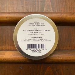 Field Co. Cast Iron Seasoning Oil - 2oz. Tin Steel | Wood Care