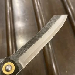 Coupon 🛒 Hitohira Hand Forged XL Higonokami 12cm Folding Knife Aogami 2 Black Brass Handle 🎁 10 Hitohira Hand Forged XL Higonokami 12cm Folding Knife Aogami 2 Black Brass Handle