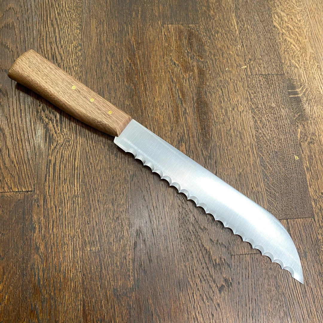 Cheapest ❤️ Friedr. Herder Friedr Herder 8” Serrated Boscher Knife Carbon Steel Walnut 😍 4 Friedr. Herder Friedr Herder 8” Serrated Boscher Knife Carbon Steel Walnut