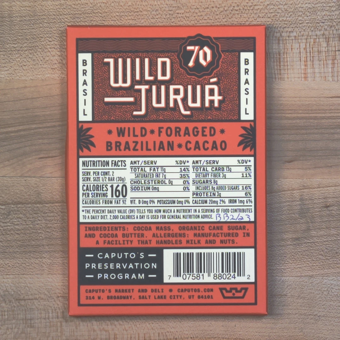 Deals 🎉 Caputo’s Wild Juruá Brazilian Cacao By Luisa Abram - 60g 🛒 4 Caputo’s Wild Juruá Brazilian Cacao By Luisa Abram - 60g