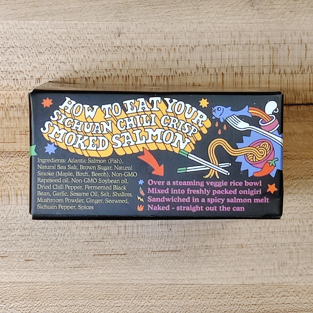 Coupon 👏 Fishwife Tinned Seafood Co. Fishwife Smoked Salmon With Fly By Jing Sichuan Chili Crisp - 3.2oz Pantry 🔥 5 Fishwife Tinned Seafood Co. Fishwife Smoked Salmon With Fly By Jing Sichuan Chili Crisp - 3.2oz Pantry