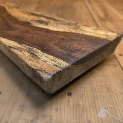 Kitchen Tools Knife En Place Elements Live Edge Spalted Indian Rosewood - 19x4.75"