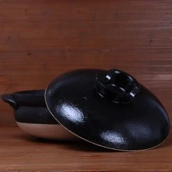 Kagetsu Daikoku Banko Ware Soup Donabe - Solid Black Kitchen Tools