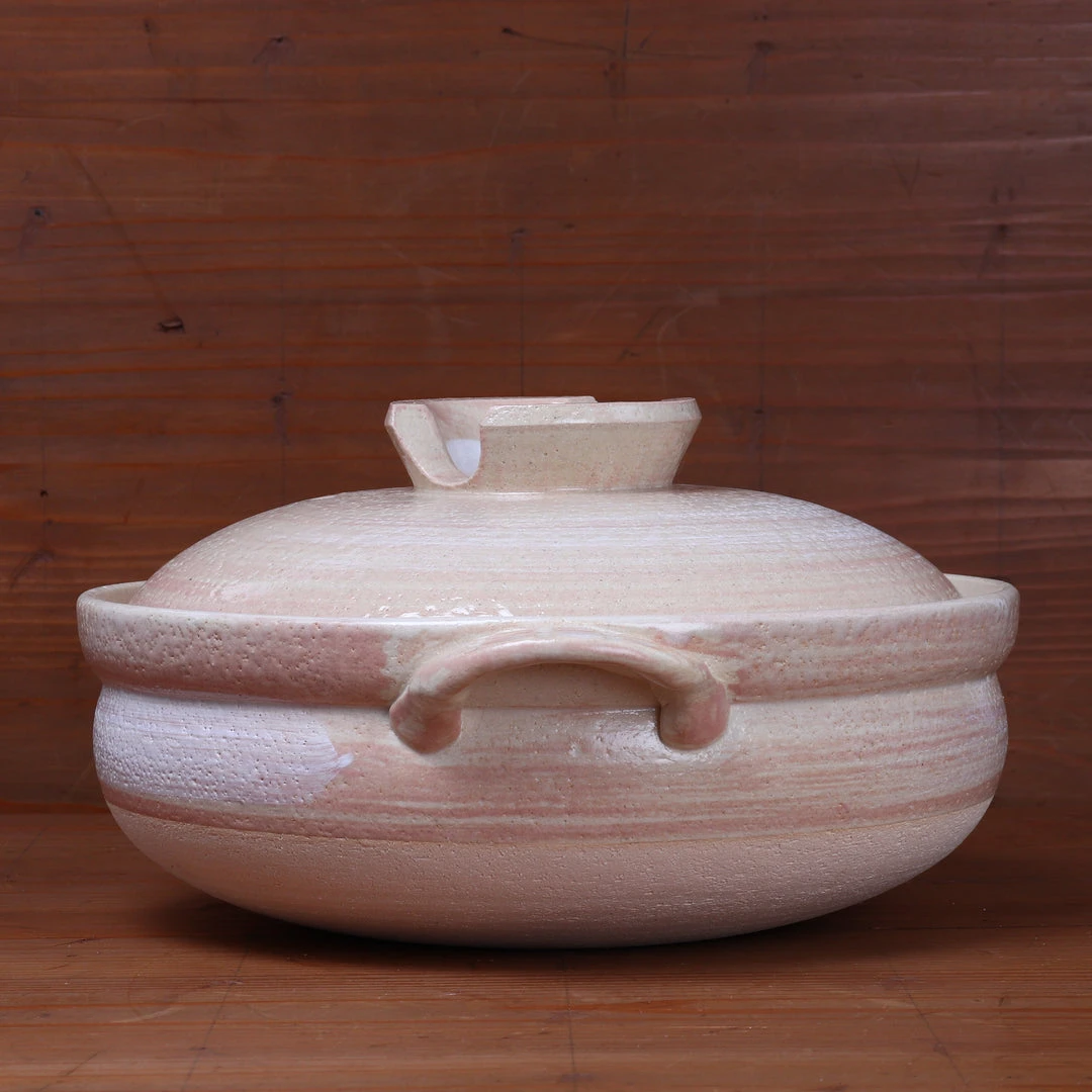 Cheapest ๐งจ Kagetsu Daikoku Banko Ware Soup Donabe - White Brushstroke Kitchen Tools โจ 8 Kagetsu Daikoku Banko Ware Soup Donabe - White Brushstroke Kitchen Tools