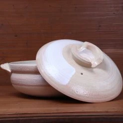 Cheapest ๐งจ Kagetsu Daikoku Banko Ware Soup Donabe - White Brushstroke Kitchen Tools โจ 16 Kagetsu Daikoku Banko Ware Soup Donabe - White Brushstroke Kitchen Tools