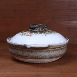 Kagetsu Daikoku Banko Ware Soup Donabe - Granite