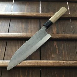 Best Sale 🎉 Sakai Kikumori 210mm Gyuto - Aogami 2 - Nashiji 🎁 8 Sakai Kikumori 210mm Gyuto - Aogami 2 - Nashiji