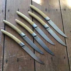 Chazeau Honoré 'Le Thiers' Steak Set Of 6 Bolstered Boxwood