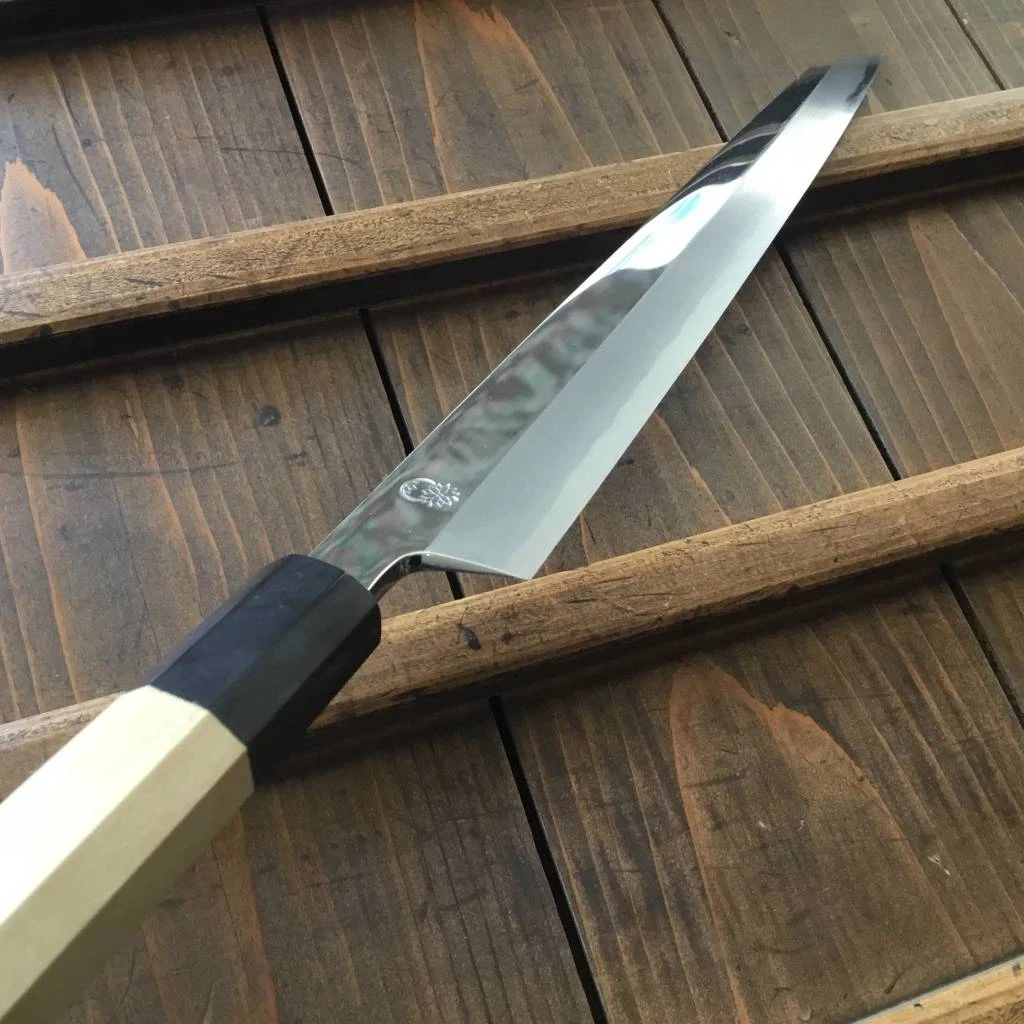 New ๐ Sakai Kikumori 'Choyo' 300mm Kiritsuke Yanagi - Shirogami 2 - W/ Saya ๐ 5 Sakai Kikumori 'Choyo' 300mm Kiritsuke Yanagi - Shirogami 2 - W/ Saya