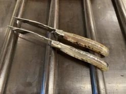 New 👍 Fontenille Pataud 'Laguiole Steak' - Ram Horn - Set Of 2 🥰 9 Fontenille Pataud 'Laguiole Steak' - Ram Horn - Set Of 2