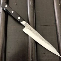 Hitohira Imojiya Kuma 135mm Petty Aogami 2 Nashiji Tsuchime Western Handle