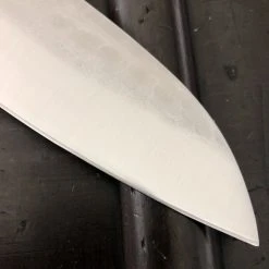 Promo ❤️ Hitohira Imojiya Kuma 180mm Santoku Aogami 2 Nashiji Tsuchime Western Handle 🥰 10 Hitohira Imojiya Kuma 180mm Santoku Aogami 2 Nashiji Tsuchime Western Handle