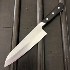 Promo ❤️ Hitohira Imojiya Kuma 180mm Santoku Aogami 2 Nashiji Tsuchime Western Handle 🥰 13 Hitohira Imojiya Kuma 180mm Santoku Aogami 2 Nashiji Tsuchime Western Handle