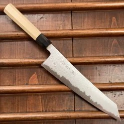 Sakai Kikumori / Bernal Cutlery 'Sori' 255mm Kiritsuke Gyuto - Aogami 1 Suminagashi