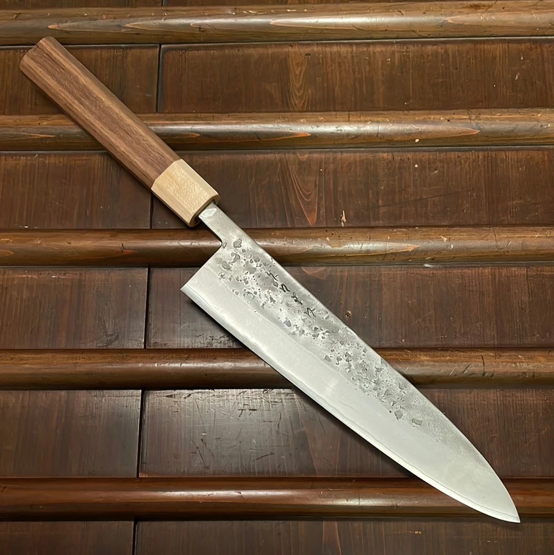Promo ⭐ Hitohira TD 210mm Gyuto SLD Nashiji Walnut Handle ✔️ 3 Hitohira TD 210mm Gyuto SLD Nashiji Walnut Handle