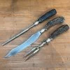 Cheap โจ Bernal Cutlery Geo Wostenholm & Sons Carving Set Carbon Steel Sterling Stag Sheffield 1891-1920's? Used Vintage ๐ 2 Bernal Cutlery Geo Wostenholm & Sons Carving Set Carbon Steel Sterling Stag Sheffield 1891-1920's? Used Vintage