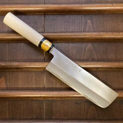 Maruyoshi Takehiro 180mm Nakiri Iron & SK Carbon Tool Steel PC Poplar