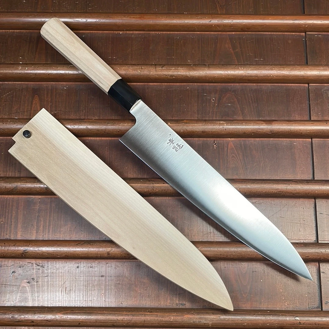 Flash Sale ๐ Ashi Hamono 270mm Wa-Gyuto Swedish Stainless W Saya ๐งจ 3 Ashi Hamono 270mm Wa-Gyuto Swedish Stainless W Saya