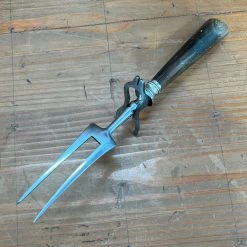 Bernal Cutlery J A Henckels Carving Fork Early 20th C Carbon Steel Horn