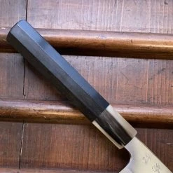 Hitohira Tanaka Kyuzo 240mm Gyuto Stainless Clad Aogami 1 Taihei Ebony Handle