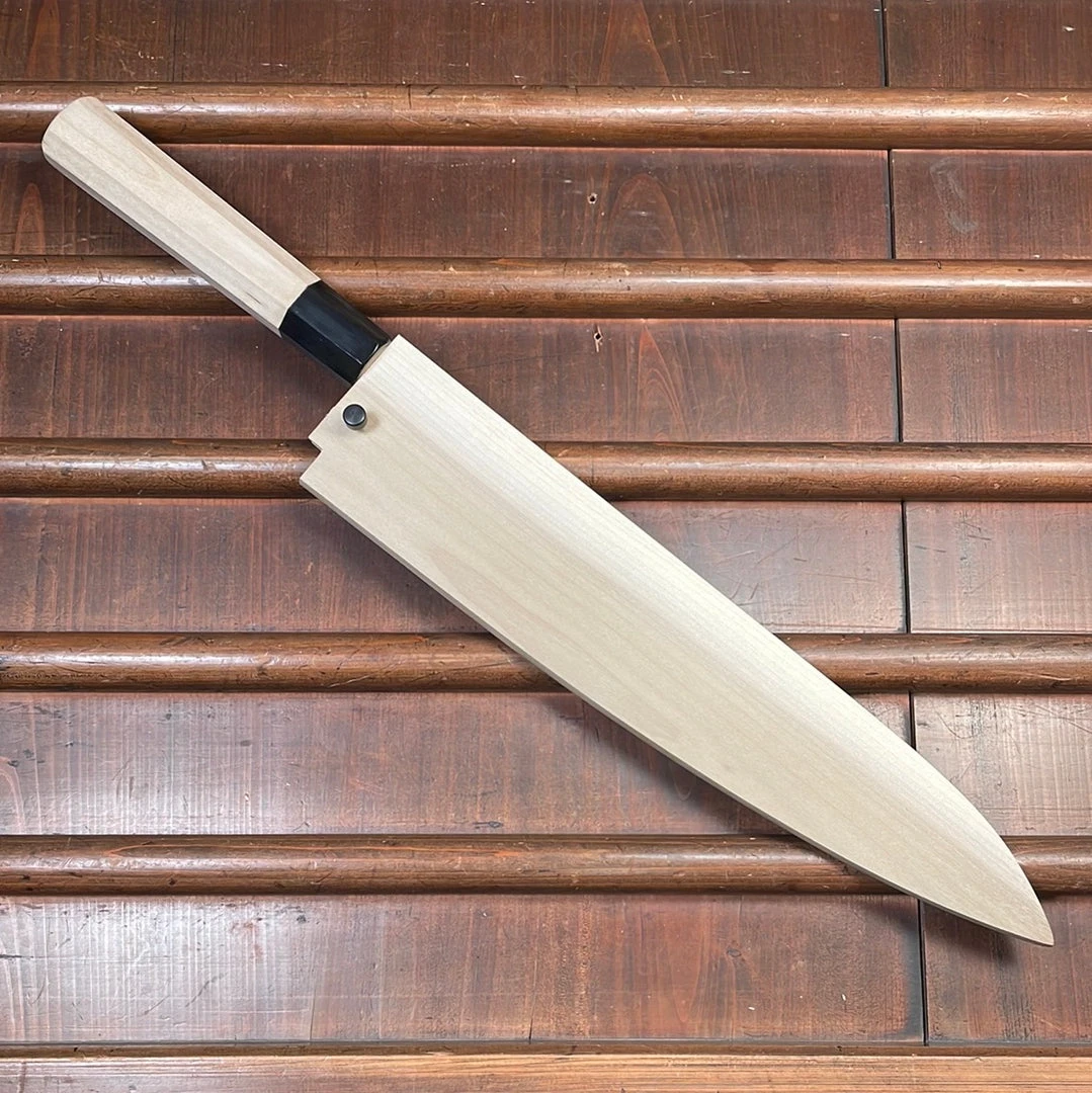 Flash Sale ๐ Ashi Hamono 270mm Wa-Gyuto Swedish Stainless W Saya ๐งจ 4 Ashi Hamono 270mm Wa-Gyuto Swedish Stainless W Saya