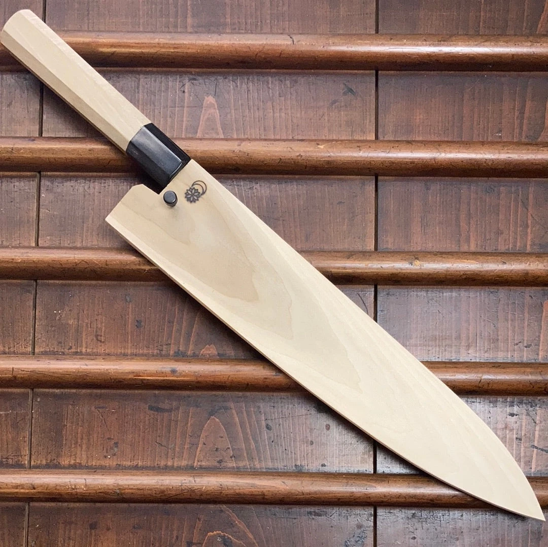 Buy โค๏ธ Sakai Kikumori 'Kikuzuki Uzu' 270mm Gyuto - Aogami 1 - W/ Saya ๐ 10 Sakai Kikumori 'Kikuzuki Uzu' 270mm Gyuto - Aogami 1 - W/ Saya