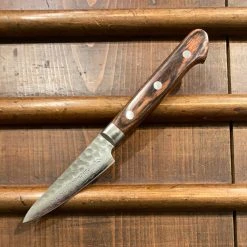 Hitohira HG 85mm Paring Stainless Tsuchime Damascus