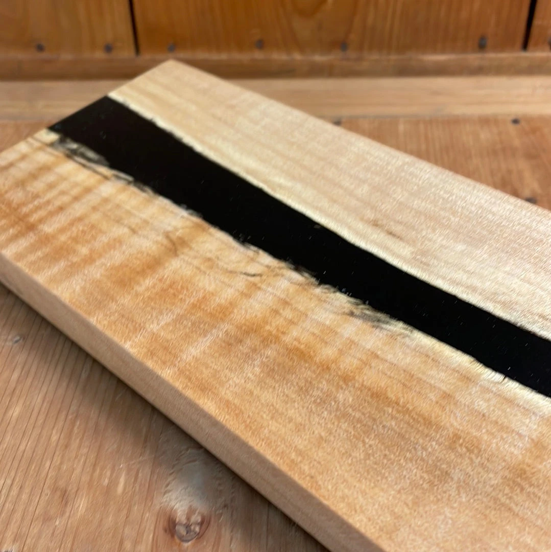 Best deal ❤️ Knife En Place Harmony Quartersawn Curly Maple With Black Epoxy - 19.75x4" Kitchen Tools 👍 5 Knife En Place Harmony Quartersawn Curly Maple With Black Epoxy - 19.75x4" Kitchen Tools