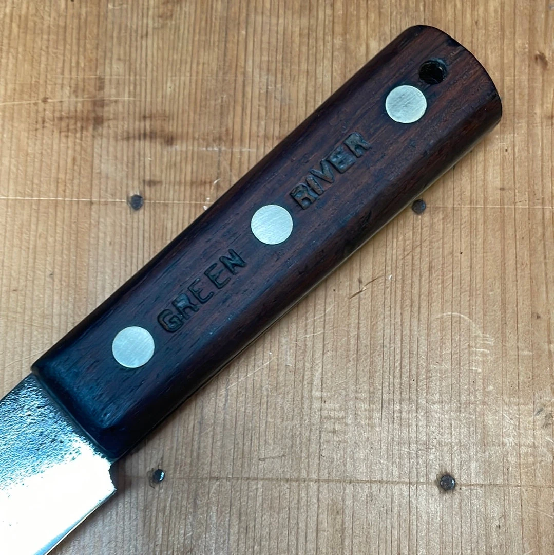 Hot Sale ๐ Bernal Cutlery Russell Green River Works 10" Scimitar Carbon Steel & Rosewood 1920's-40's Meat Breaking โจ 4 Bernal Cutlery Russell Green River Works 10" Scimitar Carbon Steel & Rosewood 1920's-40's Meat Breaking