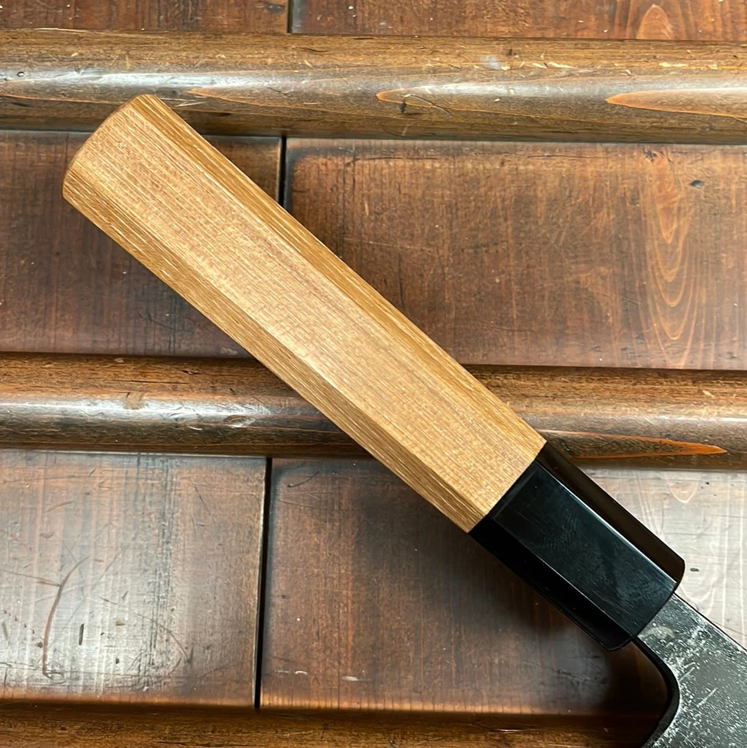 Hot Sale ๐คฉ H&K Kumokage 210mm Gyuto Aogami 2 Kurouchi Carbon Damascus Oct Teak Horn ๐ 4 H&K Kumokage 210mm Gyuto Aogami 2 Kurouchi Carbon Damascus Oct Teak Horn