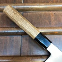 H&K Myojin Naohito 210mm Gyuto SG2 Stainless Kasumi Teak Myojin Riki Sesakusho
