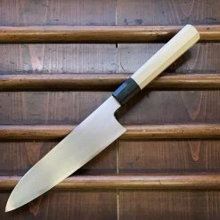 Hitohira Gorobei Rikichi 210mm Gyuto Shirogami 2 Kasumi Ho Wood
